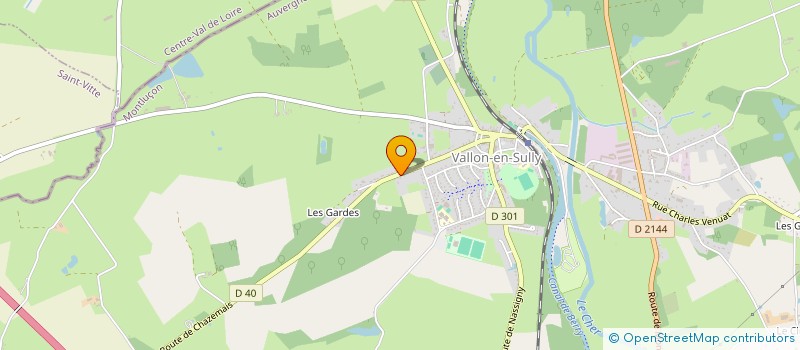 localisation de l'entreprise MADAME AMELIE RETHORET  VALLON-EN-SULLY