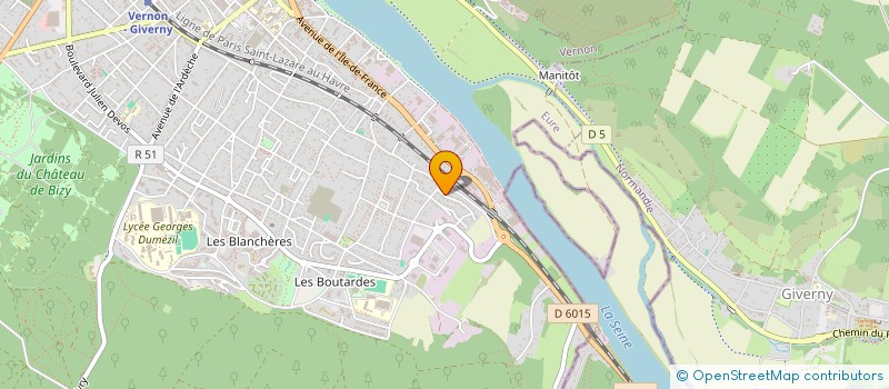 localisation de l'entreprise MADAME AMELIE REVEL  VERNON