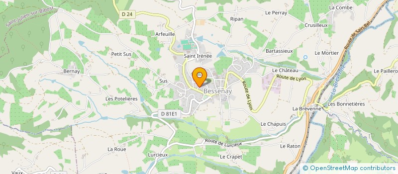 localisation de l'entreprise MADAME AMELIE RICHARD  BESSENAY