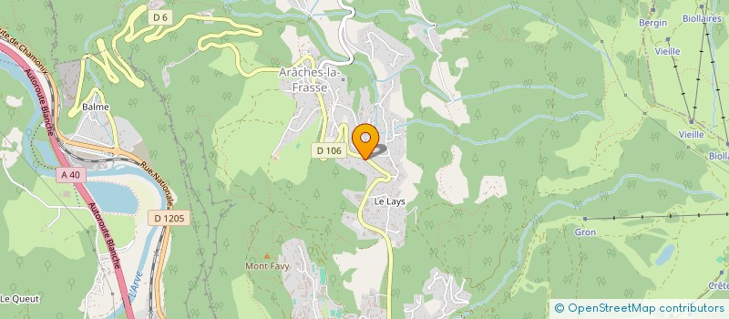 localisation de l'entreprise MADAME AMELIE ROCH  ARACHES-LA-FRASSE