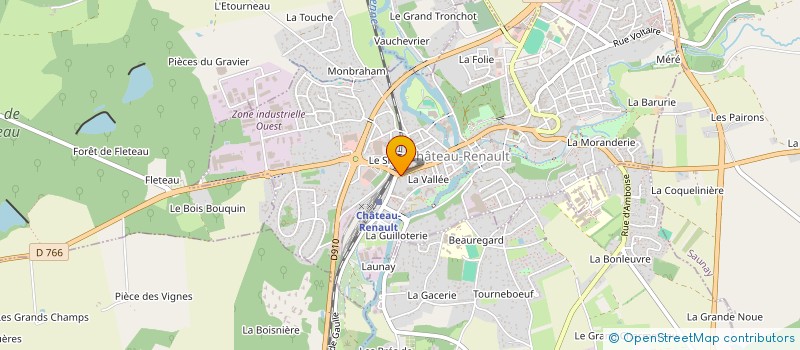 localisation de l'entreprise MADAME AMELIE ROGER  CHATEAU-RENAULT