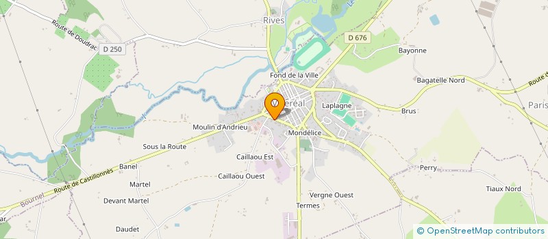 localisation de l'entreprise MADAME AMELIE ROSIER  VILLEREAL