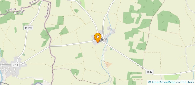 localisation de l'entreprise MADAME AMELIE ROTSAERT  LE VEZIER