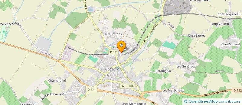 localisation de l'entreprise MADAME AMELIE ROUIL  COZES