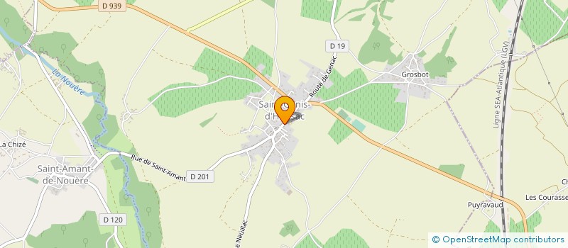 localisation de l'entreprise MADAME AMELIE ROY à SAINT-GENIS-D'HIERSAC