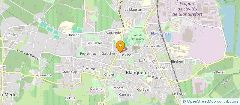 localisation de l'entreprise MADAME AMELIE ROZIERES à BLANQUEFORT