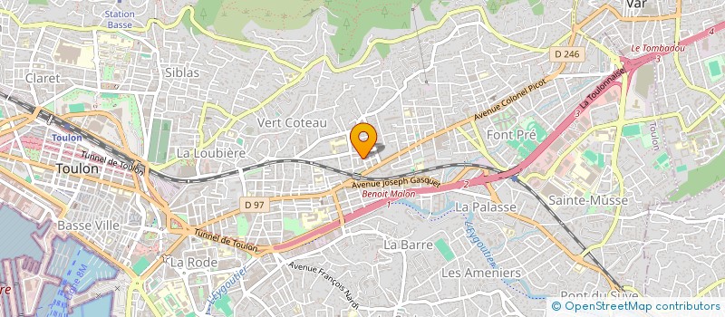 localisation de l'entreprise MADAME AMELIE SADOUL  TOULON