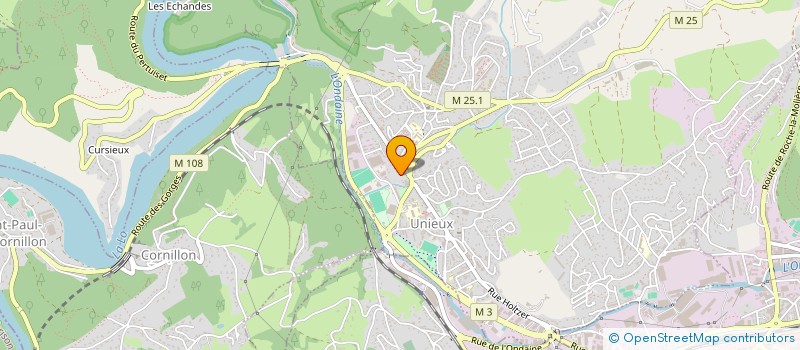 localisation de l'entreprise MADAME AMELIE SAGNE  UNIEUX