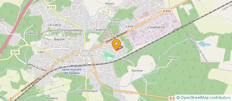 localisation de l'entreprise MADAME AMELIE SAUBE à SAINT-VINCENT-DE-TYROSSE
