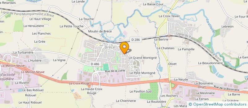 localisation de l'entreprise MADAME AMELIE SAUVEE à BRECE