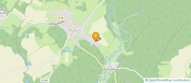 localisation de l'entreprise MADAME AMELIE SAVATIER  ATHESANS-ETROITEFONTAINE