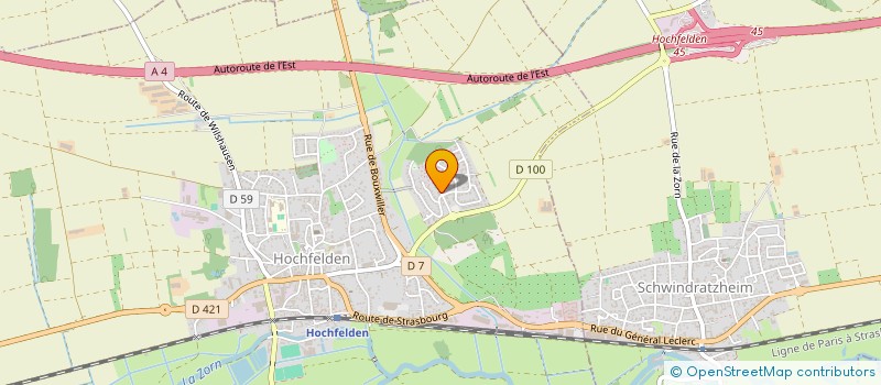 localisation de l'entreprise MADAME AMELIE SCHULTZ  HOCHFELDEN