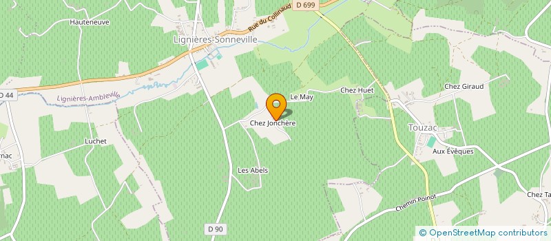 localisation de l'entreprise MADAME AMELIE SERPAULT à LIGNIERES-AMBLEVILLE