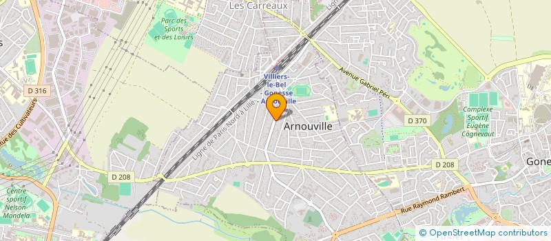 localisation de l'entreprise MADAME AMELIE SISTERNAS à ARNOUVILLE