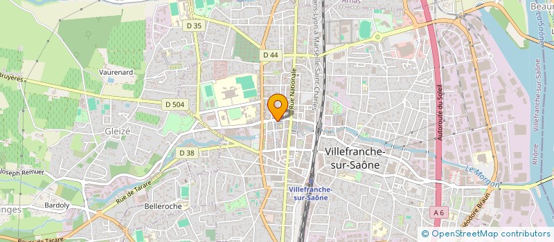 localisation de l'entreprise MADAME AMELIE SONNERY à VILLEFRANCHE-SUR-SAONE
