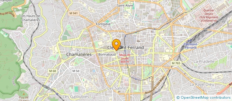 localisation de l'entreprise MADAME AMELIE SOUNALET à CLERMONT-FERRAND