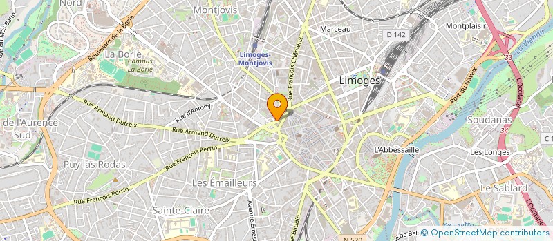 localisation de l'entreprise MADAME AMELIE SUFFYS à LIMOGES