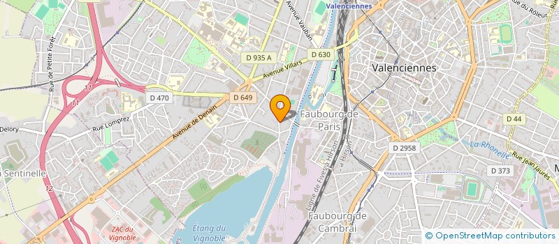 localisation de l'entreprise MADAME AMELIE TEMPLUS à VALENCIENNES