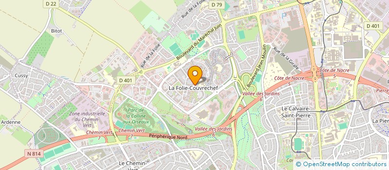 localisation de l'entreprise MADAME AMELIE THAURIN à CAEN
