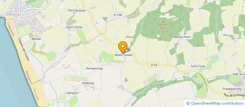 localisation de l'entreprise MADAME AMELIE THEBAULT  PLOMODIERN