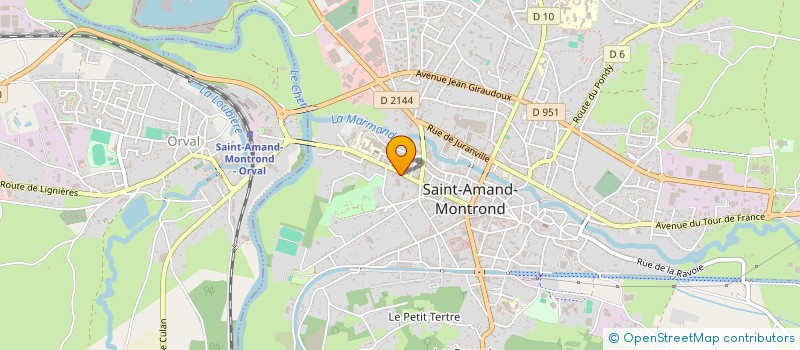 localisation de l'entreprise MADAME AMELIE THENEVEAU à SAINT-AMAND-MONTROND