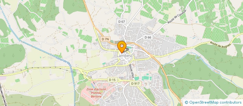 localisation de l'entreprise MADAME AMELIE THIBAULT  LAMBESC