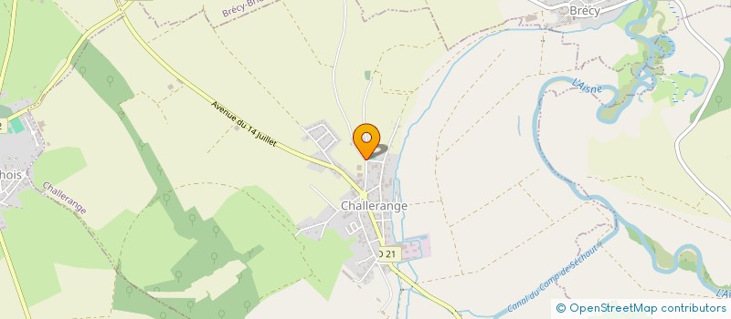 localisation de l'entreprise MADAME AMELIE THIRIET  CHALLERANGE