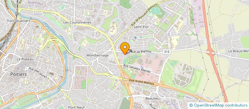 localisation de l'entreprise MADAME AMELIE THORAUX  POITIERS