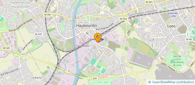 localisation de l'entreprise MADAME AMELIE TOUSSAINT  HAUBOURDIN