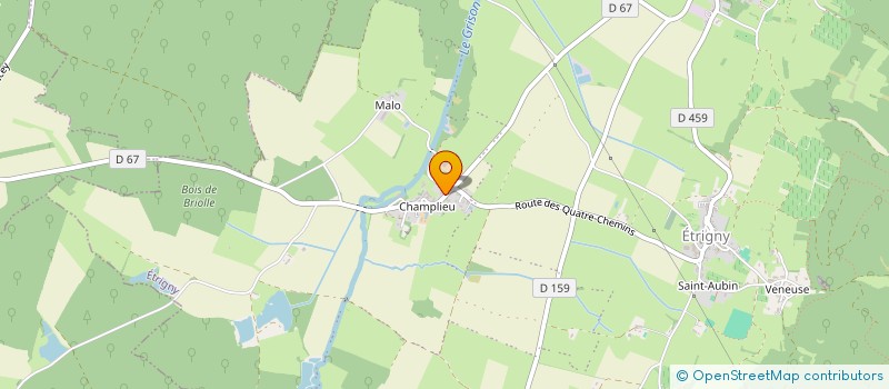 localisation de l'entreprise MADAME AMELIE TRIMAILLE  ETRIGNY