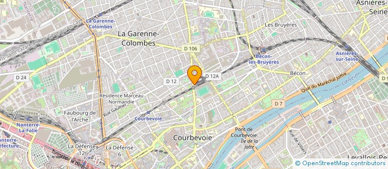 localisation de l'entreprise MADAME AMELIE TUSSEAU à COURBEVOIE