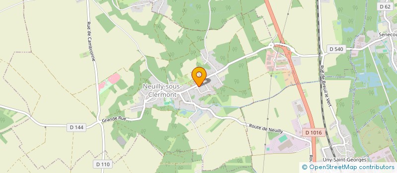 localisation de l'entreprise MADAME AMELIE VACHARD  NEUILLY-SOUS-CLERMONT