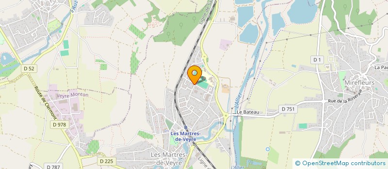 localisation de l'entreprise MADAME AMELIE VACHERON  LES MARTRES-DE-VEYRE