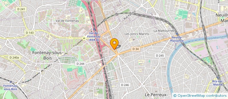 localisation de l'entreprise MADAME AMELIE VALE RIBEIRO  LE PERREUX-SUR-MARNE