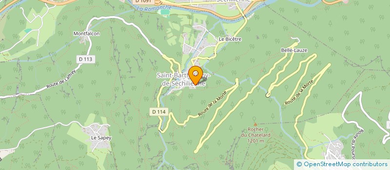 localisation de l'entreprise MADAME AMELIE VANZAN  SAINT-BARTHELEMY-DE-SECHILIENNE