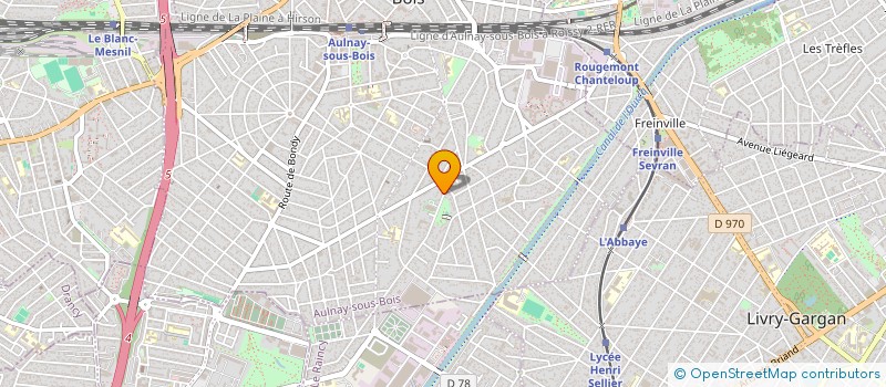 localisation de l'entreprise MADAME AMELIE VERGNON à AULNAY-SOUS-BOIS