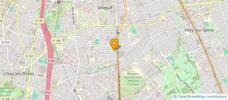 localisation de l'entreprise MADAME AMELIE VERROT  VILLEJUIF