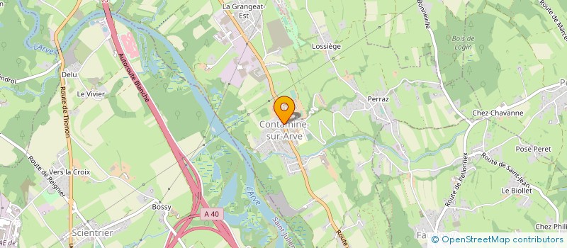 localisation de l'entreprise MADAME AMELIE VETTER  CONTAMINE-SUR-ARVE