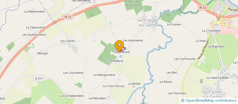 localisation de l'entreprise MADAME AMELIE VICENTE à SAINT-LEGER-SUR-SARTHE