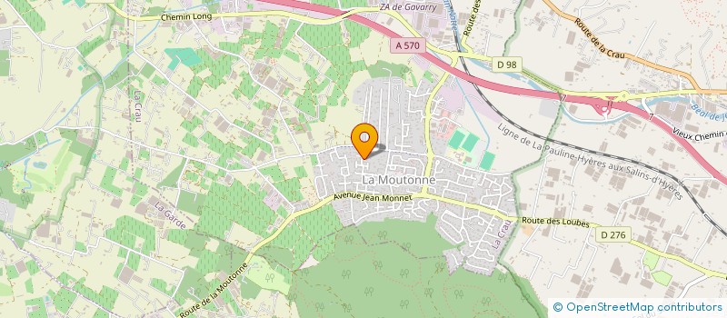 localisation de l'entreprise MADAME AMELIE VILAR à LA CRAU