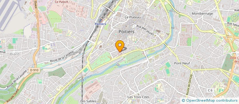 localisation de l'entreprise MADAME AMELIE VIMENET  POITIERS