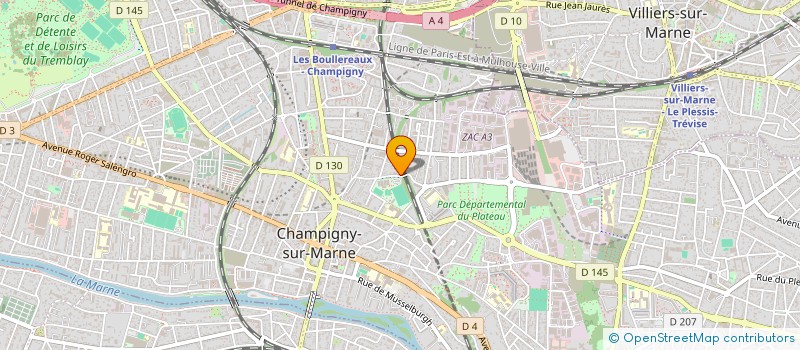 localisation de l'entreprise MADAME AMELIE VONNET  LA QUEUE-EN-BRIE