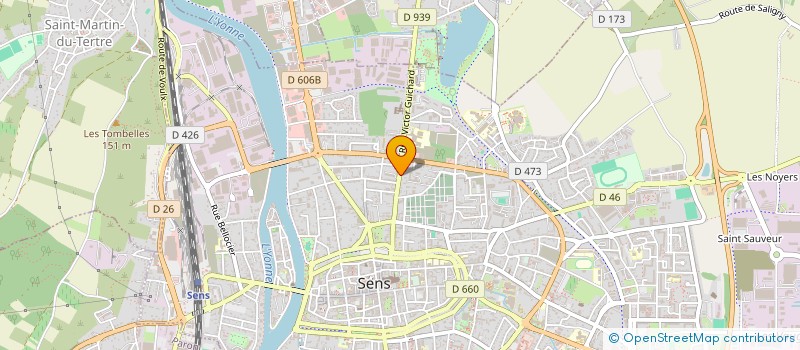 localisation de l'entreprise MADAME AMELIE WANNEBROUCQ  SENS