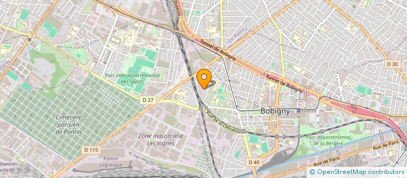 localisation de l'entreprise MADAME AMELIE WURTZ  BOBIGNY