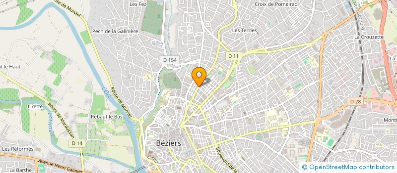 localisation de l'entreprise MADAME AMELIE YAMNI à BEZIERS