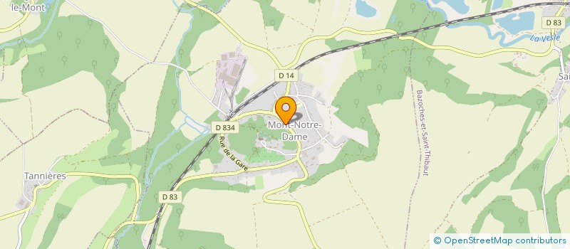 localisation de l'entreprise MADAME AMELIE YAOUANQ  MONT-NOTRE-DAME