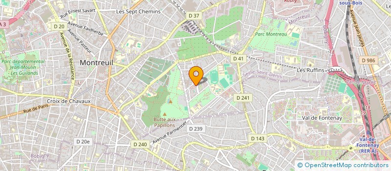 localisation de l'entreprise MADAME AMELIE YVETTE JEANNE LEVILLAIN à MONTREUIL