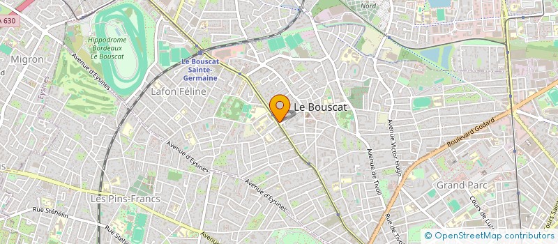 localisation de l'entreprise MADAME AMELIE ZORDAN  LE BOUSCAT