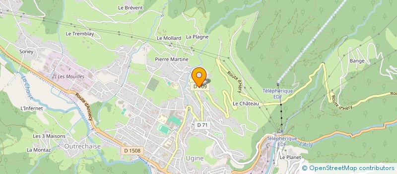 localisation de l'entreprise MADAME AMELILE BRUN  UGINE