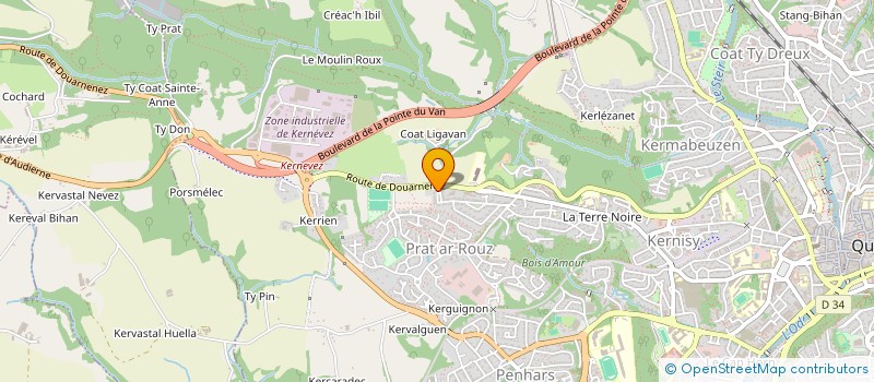 localisation de l'entreprise MADAME AMELINA RENEVOT à QUIMPER